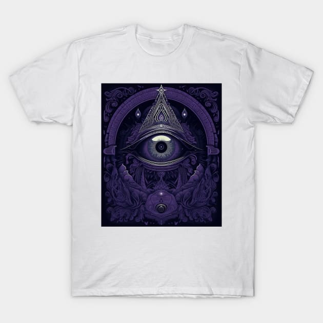 All Seeing Eye T-Shirt by TooplesArt